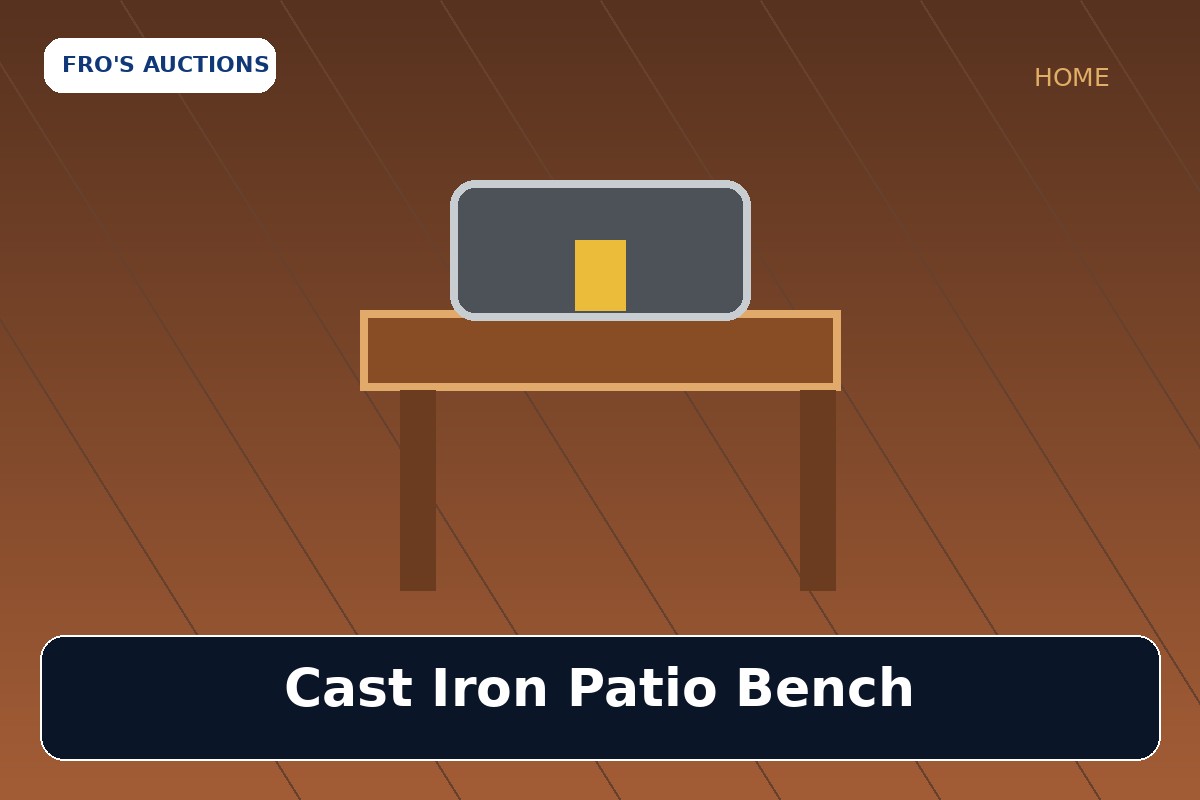 Cast Iron Patio Bench